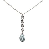 Collana Comete Donna in Oro Acquamarina 1.50 Ct GLQ 149 - GLQ 149